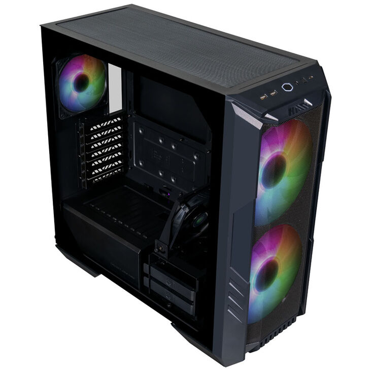 Cooler Master HAF 500, Midi-Tower, ARGB, Tempered Glass - schwarz image number 2