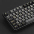 AKKO Black & Gold 5087S Gaming Tastatur, RGB &ndash; Akko V3 Cream Yellow Pro Switches, ISO DE, schwarz & gold image number null
