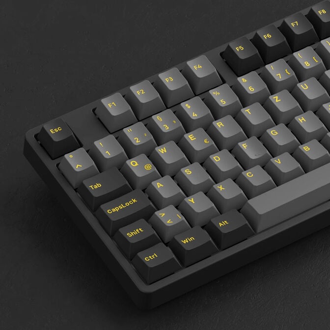 AKKO Black & Gold 5087S Gaming Tastatur, RGB &ndash; Akko V3 Cream Yellow Pro Switches, ISO DE, schwarz & gold image number 9