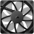 Corsair RS A-RGB L&uuml;fter - 120 mm, schwarz image number null