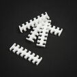 King Mod Service 14-Slot Kabelkamm 3mm klein - wei&szlig; - 5er Set image number null