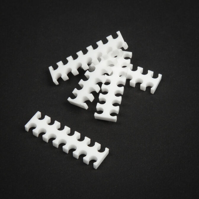 King Mod Service 14-Slot Kabelkamm 3mm klein - wei&szlig; - 5er Set image number 0