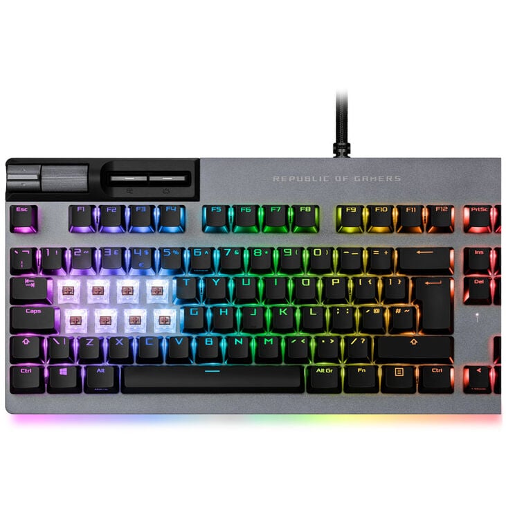 ASUS ROG Strix Flare II Animate Gaming Keyboard, PBT - ROG RX, black image number 5