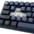 Ducky One 3 Cosmic Blue SF Gaming Keyboard, RGB LED - MX-Ergo-Clear (US) image number null