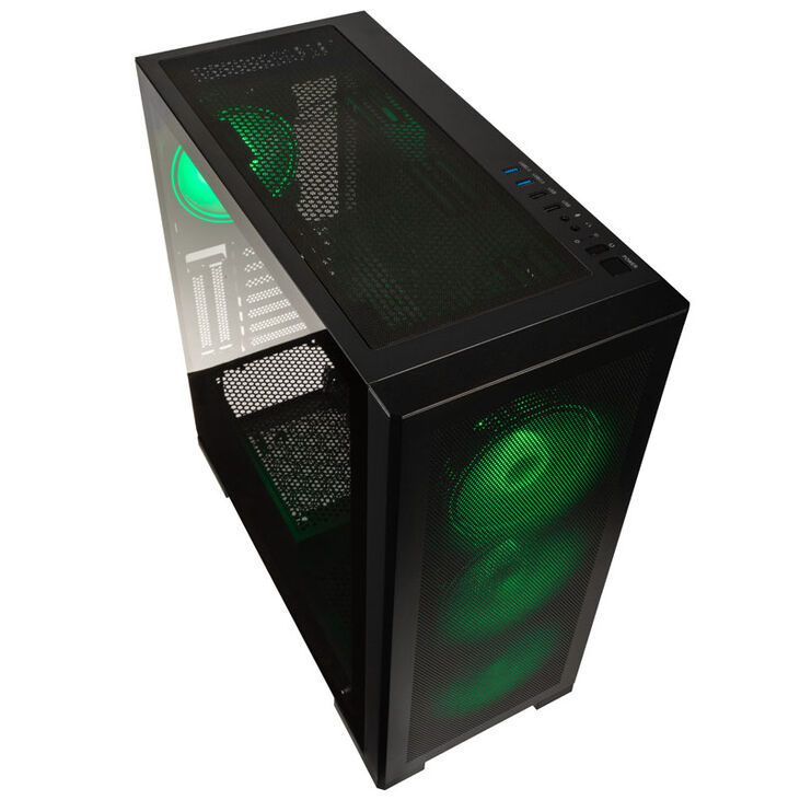 Kolink Unity Meshbay ARGB Mid Tower, Tempered Glass - Black image number 1