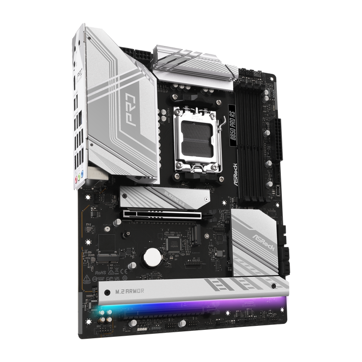 ASROCK B850 Pro RS motherboard, socket AM5, AMD B850, ATX, DDR5 image number 1