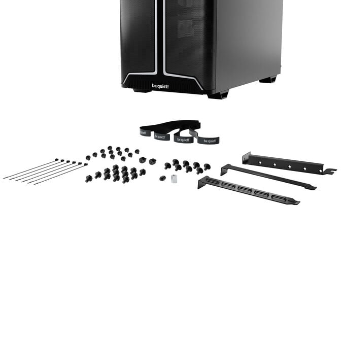 be quiet! Pure Base 501 DX PC Case, Mid Tower, ATX, ARGB, Tempered Glass - black image number 6