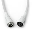 Glorious GMMK Coiled Cable Ghost White, Spiral Keyboard Cable, USB-C/USB-A - White image number null