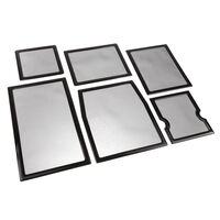 Demciflex Staubfilter Set f&uuml;r Cooler Master HAF XM - schwarz/schwarz