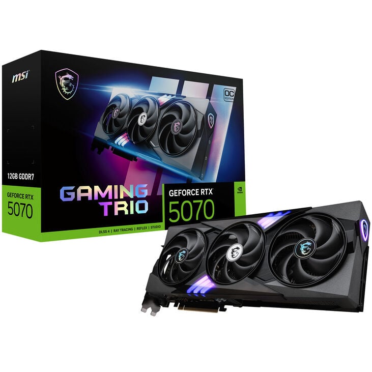MSI GeForce RTX 5070 12G Gaming Trio OC, 12288 MB GDDR7 image number 0