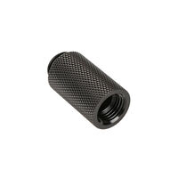 Bitspower Adapter G1/4 Zoll AG auf G1/4 Zoll IG - 30mm, schwarz matt