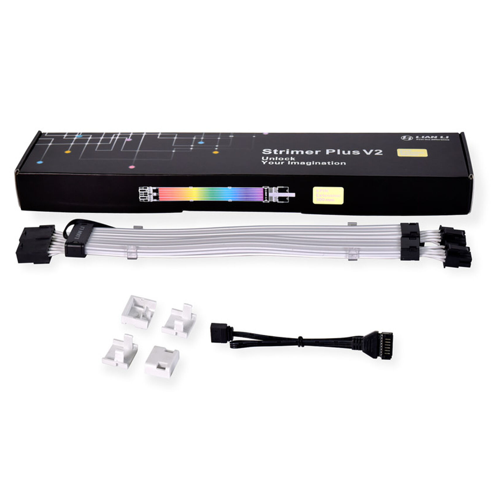 Lian Li Strimer Plus V2 RGB Mainboardkabel + RGB PCIe VGA-Stromkabel V2