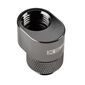 XSPC G1/4 Rotary 7mm Offset Fitting - black chrome