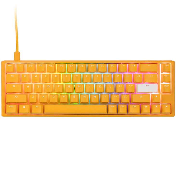 Ducky One 3 Yellow SF Gaming Tastatur, RGB LED - MX-Brown (US) image number 1