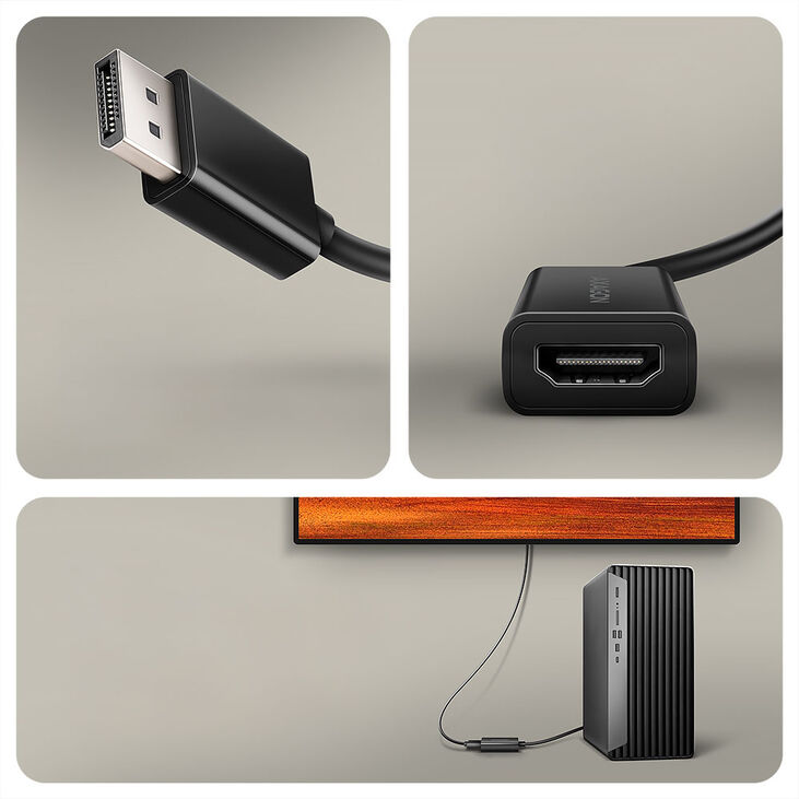 AXAGON RVD-HI20N DisplayPort auf HDMI Adapter, 4K/60Hz - 15cm image number 2