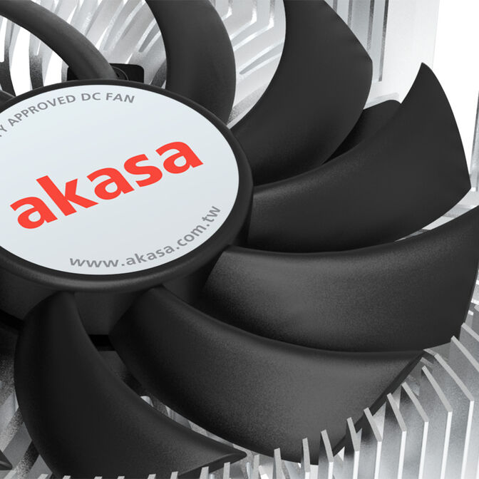 Akasa AK-CC6609EP01 Low Profile CPU Cooler - Socket LGA 1700, 21.8 mm height image number 2