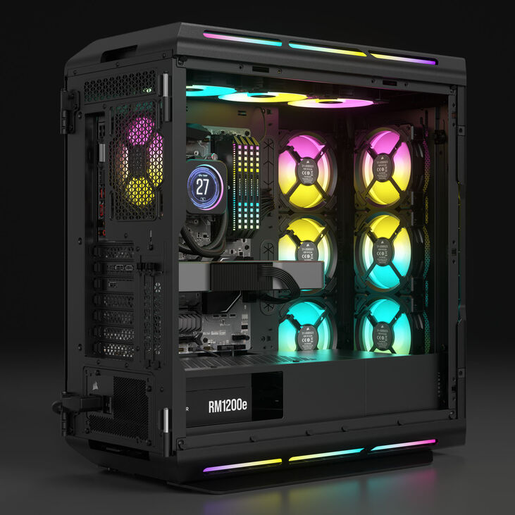 Corsair RMe Series RM1200e 80 PLUS Gold Netzteil, modular, ATX 3.1, PCIe 5.1 - 1.200 Watt, schwarz image number 7