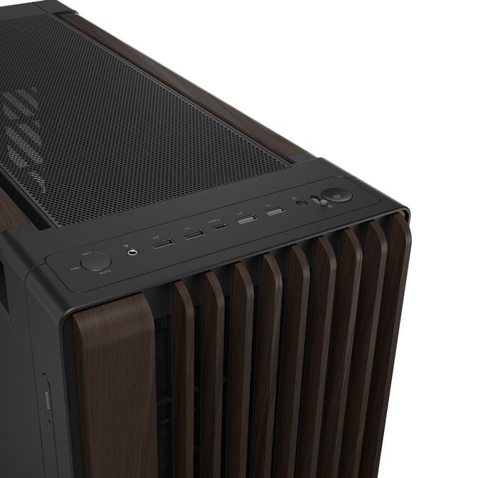 ASUS ProArt PA602 PC-Geh&auml;use, Midi-Tower, E-ATX - schwarz/braun, Holz image number 6