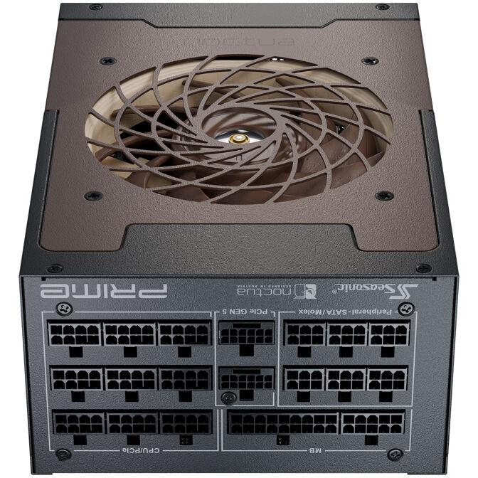 Seasonic Prime TX-1600 Noctua Edition Power Supply, 80 PLUS Titanium, Modular, ATX 3.1, PCIe 5.0 - 1,600 Watts image number 4