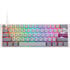 Ducky One 3 Mist Grey Mini Gaming Keyboard, RGB LED - MX-Blue (US) image number null