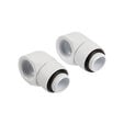 Corsair Hydro X Series Adapter 90 Grad G1/4 Zoll AG auf G1/4 Zoll IG - 2er Pack, drehbar, wei&szlig; image number null