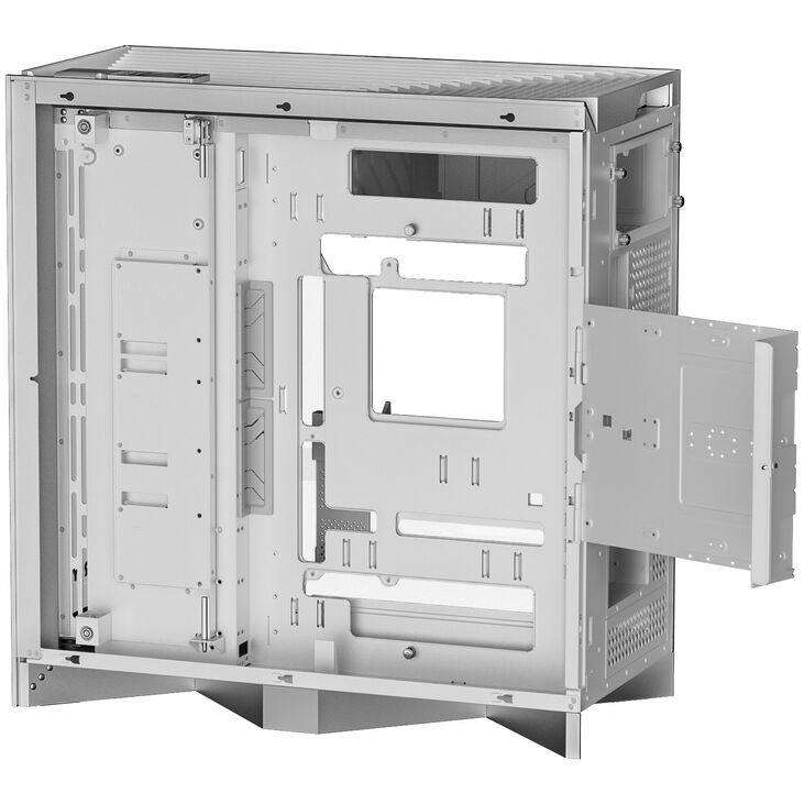 TRYX LUCA L70 PC Case, Mid-Tower, E-ATX, Tempered Glass – White image number 12