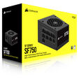 Corsair SF Series SF750 SFX Power Supply, 80 PLUS Platinum, ATX 3.1 / PCIe 5.1 - 750 Watts, black image number null