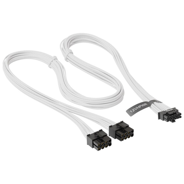 Seasonic 12VHPWR PCIe 5.0 Adapter Kabel - weiß image number 4