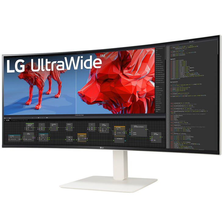 LG UltraWide 38WR85QC-W, 38 inch Curved Gaming Monitor, 144 Hz, IPS, G-SYNC Compatible image number 2