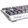 Ducky One 3 Mist Grey TKL Gaming Keyboard, RGB LED - MX-Ergo-Clear (US) image number null