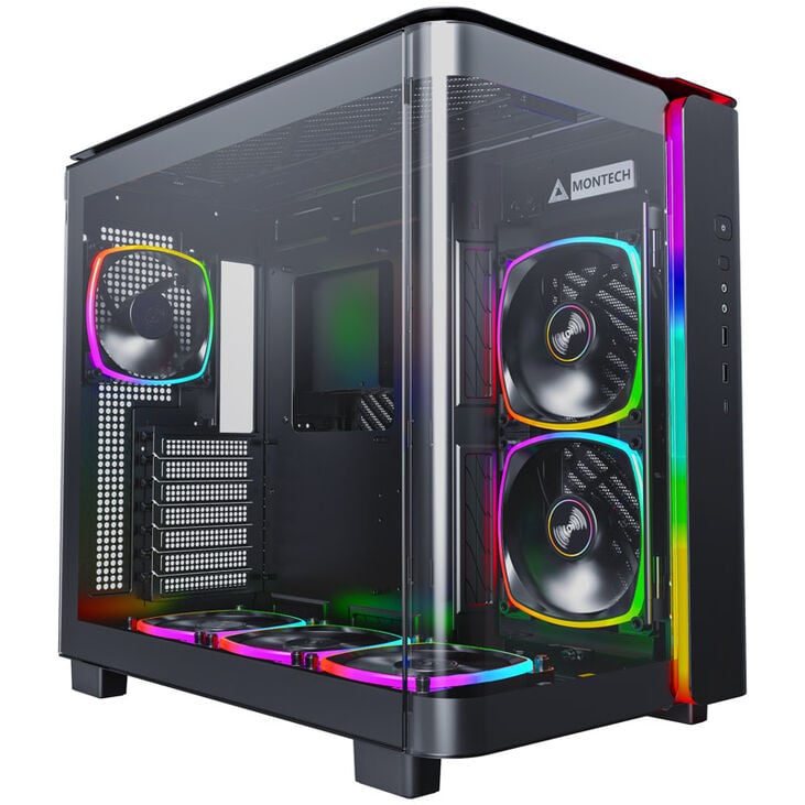 Montech KING 95 PRO Mid Tower, Tempered Glass, ARGB - Black image number 0