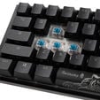 Ducky One 3 Classic Black/White Mini Gaming Keyboard, RGB LED - MX-Blue (US) image number null