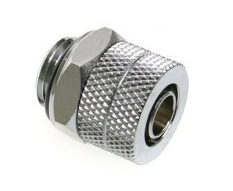Bitspower Anschluss gerade G1/4 Zoll AG auf 10/8mm -  II, silber gl&auml;nzend
