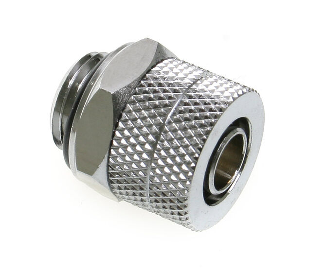 Bitspower Anschluss gerade G1/4 Zoll AG auf 10/8mm -  II, silber gl&auml;nzend image number 0