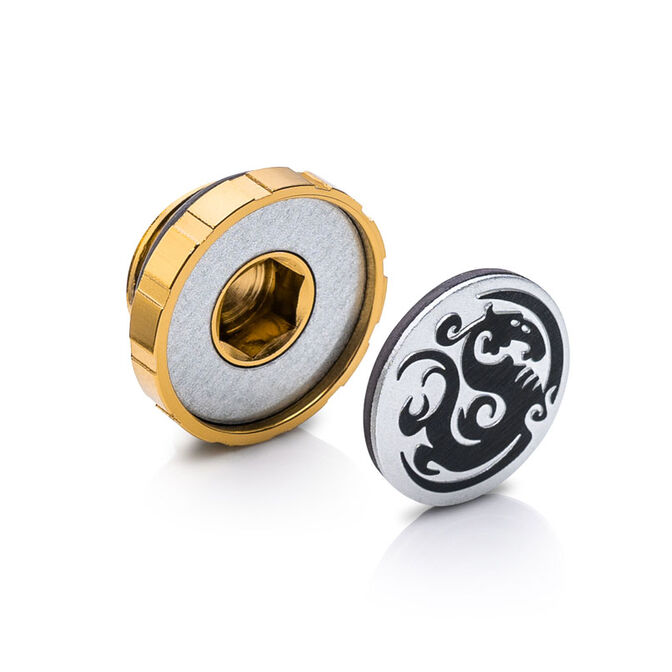 Bitspower Artemis Stop Fitting G1/4 inch, 4-Pack - Stardust Gold image number 1