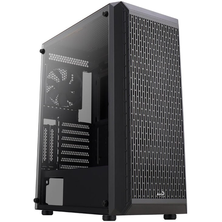 Aerocool Beam-G-BK-v1 Midi-Tower, Tempered Glass - schwarz image number 0