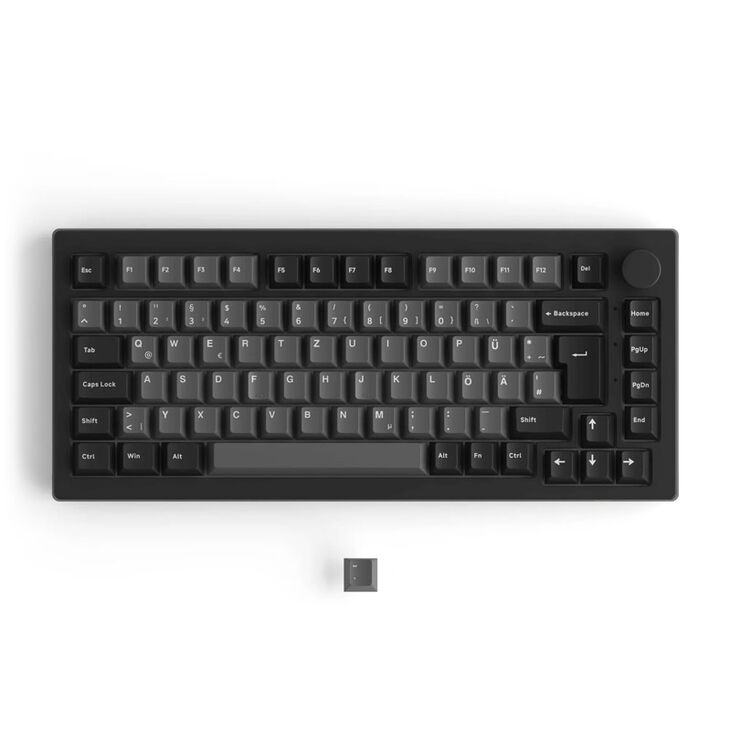 AKKO 5075B Plus S Black&Silver Gaming Tastatur - V3 Pro Cream Yellow image number 4