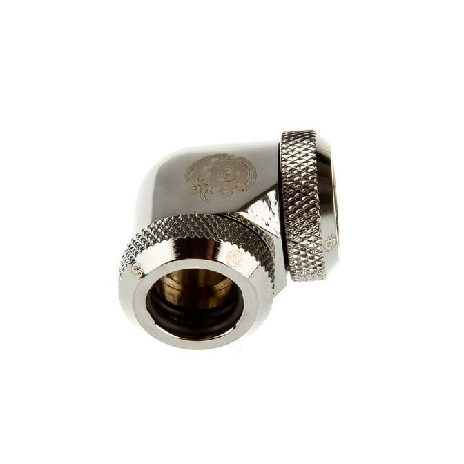Bitspower Multi-Link Adapter 90 Grad 12mm AD auf 12mm AD Hardtube - schwarz gl&auml;nzend image number 0