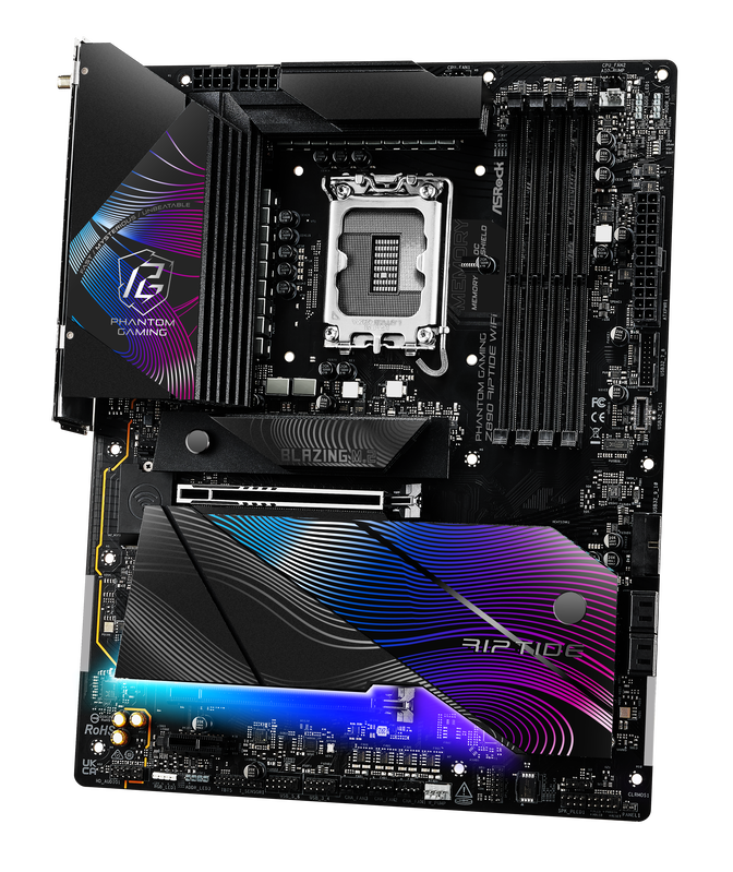 ASRock Z890 Riptide WiFi motherboard, socket LGA 1851, Intel Z890, ATX, DDR5 image number 2