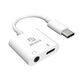 Akasa USB Typ-C zu 3,5-mm-Kopfhörerbuchse, Ladeadapter-Kabel - Power Delivery,