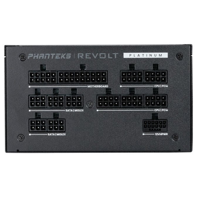 Phanteks Revolt 1000W Platinum, ATX 3.0, PCIe 5.0, vollmodular - 1000 Watt, schwarz image number 6