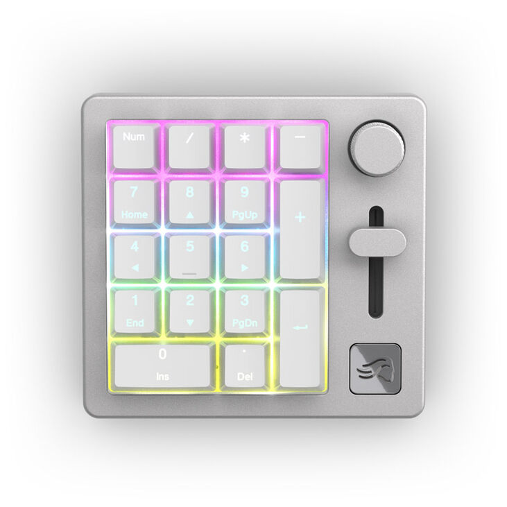 Glorious GMMK Wireless Numpad - Fox Switches, grau/weiß image number 1