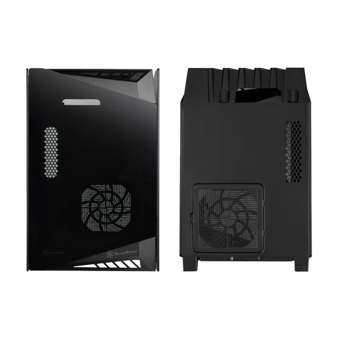 SilverStone SST-LD03B-AF Lucid Mini-ITX Case, Tempered Glass - black image number 2
