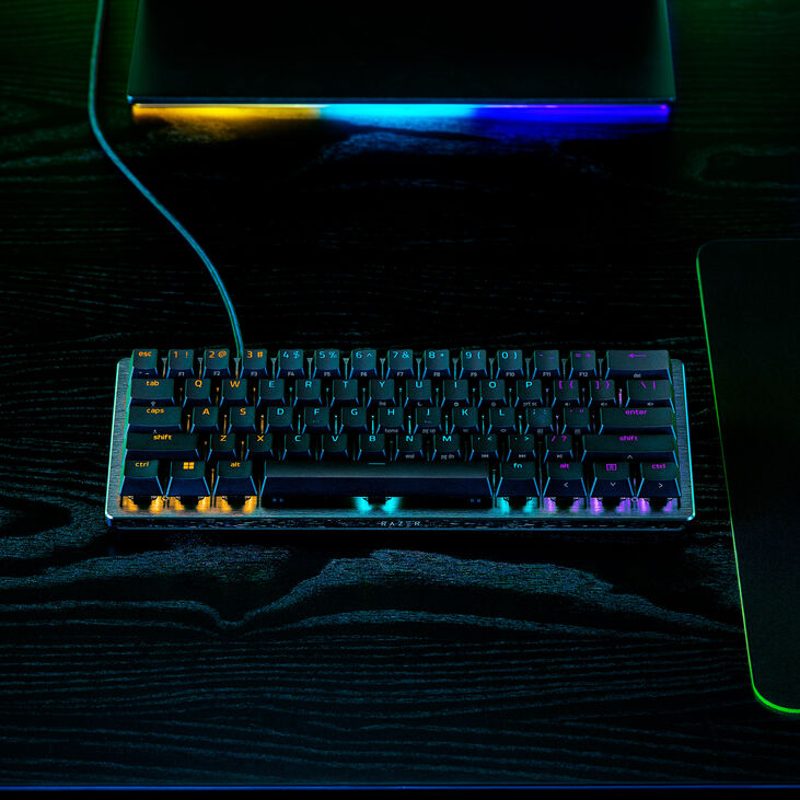 Razer Huntsman V3 Pro Mini keyboard Gaming USB QWERTZ German Black image number 6