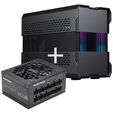 PHANTEKS Evolv Shift XT ITX-Case, ARGB, Tempered Glass - black     + PHANTEKS Revolt SFX 80 PLUS P image number null