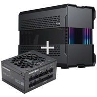 PHANTEKS Evolv Shift XT ITX-Case, ARGB, Tempered Glass - black     + PHANTEKS Revolt SFX 80 PLUS P