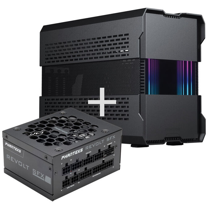 PHANTEKS Evolv Shift XT ITX-Case, ARGB, Tempered Glass - black     + PHANTEKS Revolt SFX 80 PLUS P image number 0