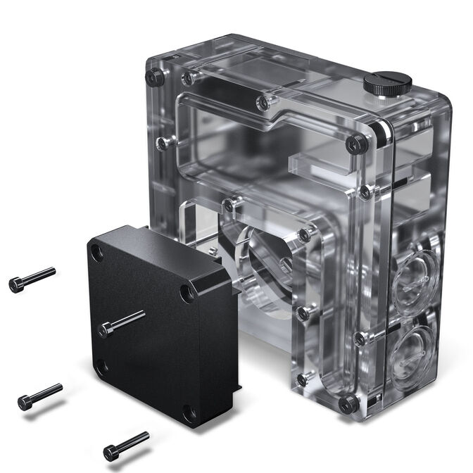 Phanteks Glacier EZ-Fit 120RES-DDC Body DDC Reservoir, ARGB - 120mm, black image number 2