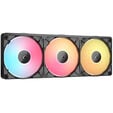 CORSAIR iCUE LINK RX360 II Unified Frame RGB Triple-Fan PWM-L&uuml;fter, 2.100U/min - mit Controller, schwarz image number null