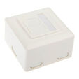 Surface-mounted Cat. 6 inline connection box 2x RJ45 socket, horizontal - white image number null